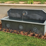 fabrication d'une fontaine zinc avec pompe exterieur