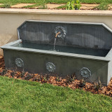fabrication d'une fontaine zinc avec pompe exterieur